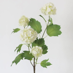 Faux Spring Snowball Flowers